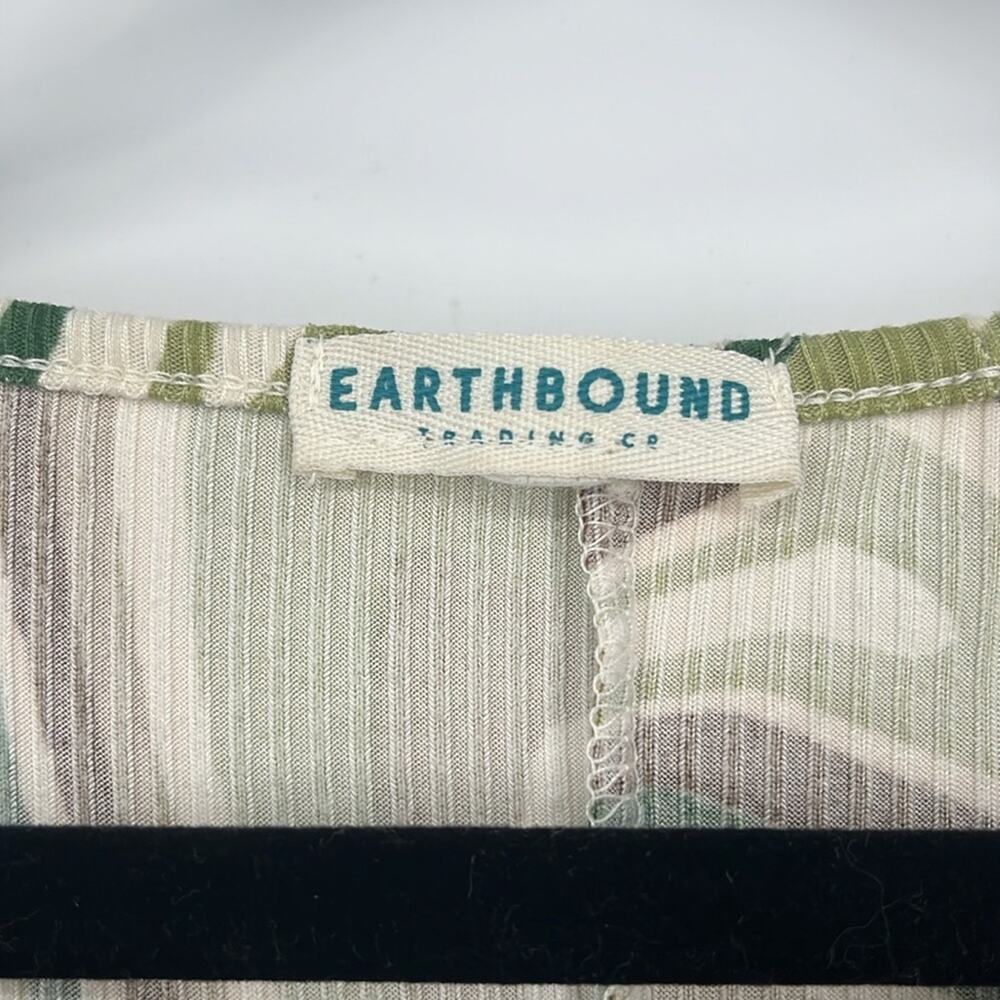 Vintage Y2K Earthbound Butterfly Rib Knit Top Shirt Forest Goblin Grunge Artsy - Picture 6 of 7